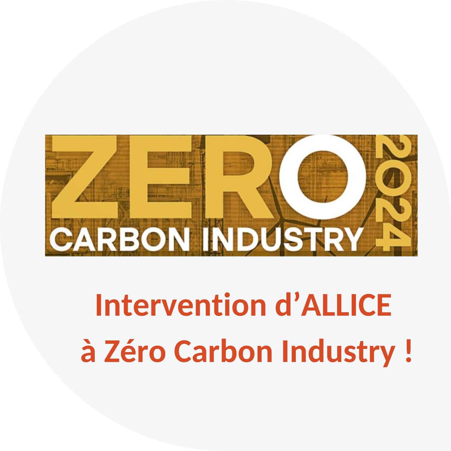 ALLICE is taking part in Zero Carbon Industry in Antwerp
